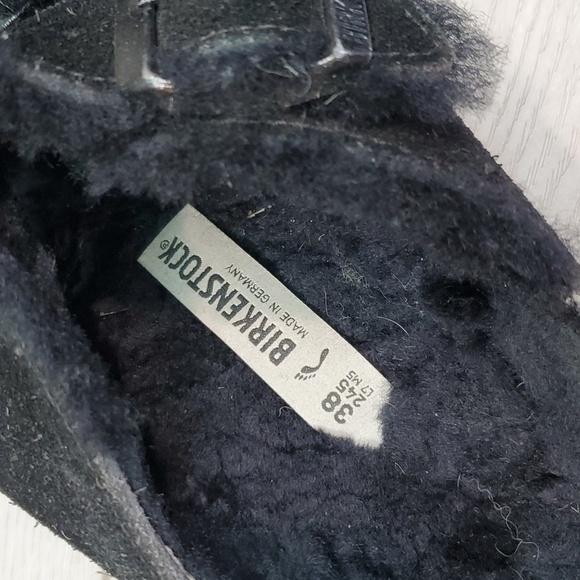 Birkenstock Women Arizona Comfort Suede Shearling Sandals shoes sz 38/7 - Picture 12 of 12